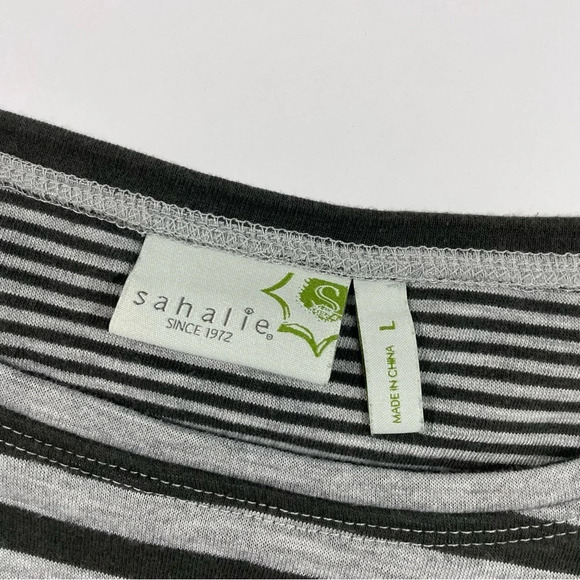 Sahalie A Line Stripe Long Sleeve Shirt - Picture 5 of 7